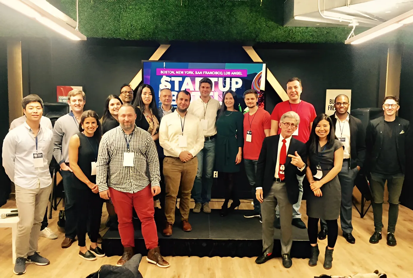 Participants at a Startup Battle event