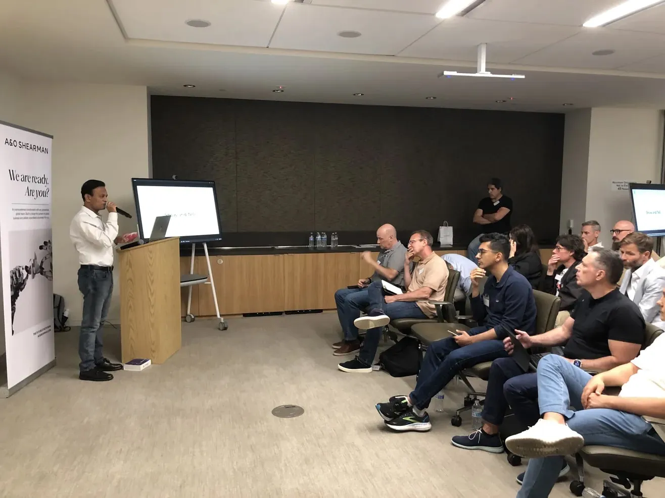 Lecture room during a Silicon Valley tour