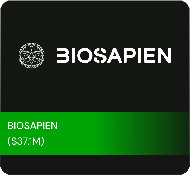 BIOSAPIEN ($37.1M) funding raised at Unicorn Events